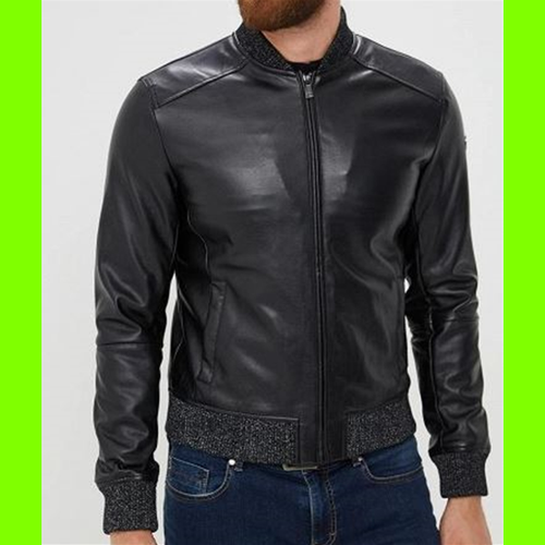 GIUBBOTTO UOMO BOMBER TRUSSARDI ECOPELLE BLU-54 | eBay