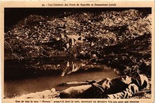 Old postcard military, Les Combats des Forts de Souville et Douaumont (278614)