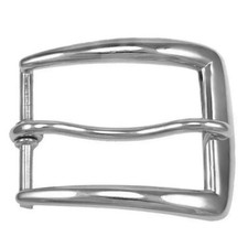 Important Solid Heavy Gauge Pure 925 Sterling Silver Men's Simple Belt Buckles