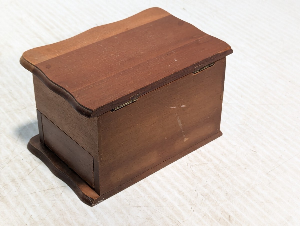 Tony's Vintage Wooden Music Box parts as shown, incomplete | eBay