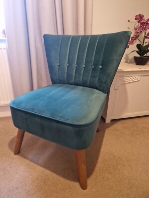 Dunelm Isla Chair in Emerald Velvet UK