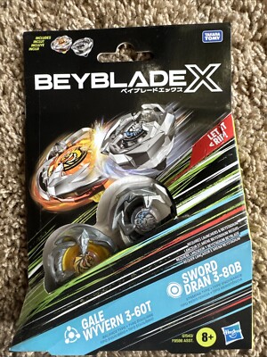 BEYBLADE X - GALE WYVERN 3-60T & SWORD DRAN 3-80B Dual Pack - SAME DAY SHIPPING