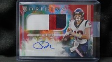 Davis Mills 2021 Origins Red Rookie 3-Color Patch Auto RPA /99 #172 Texans