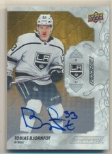2019-20 UD Engrained Rookie AUTO 98 Tobias Bjornfot LA Kings