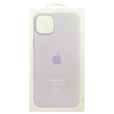 Genuine Original Apple iPhone 14 Plus Silicone MagSafe Case - Lilac MPT83ZM/A