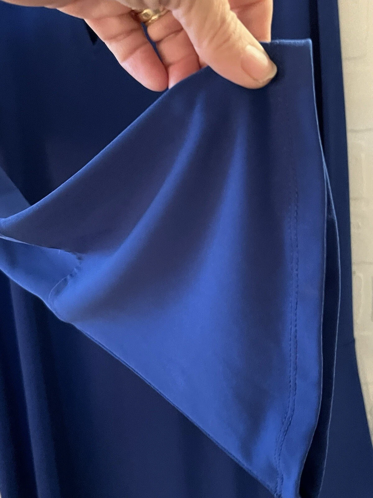 Abito MK Michael Kors scollo a V blu TG M cocktail vacanze Capodanno