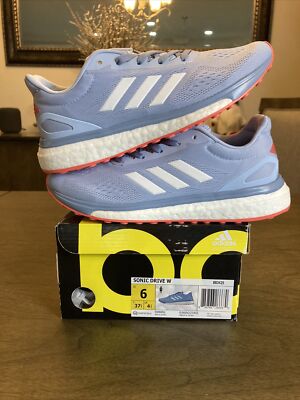 ADIDAS BOOST SONIC DRIVE LT BLUE WHITE (BB3425) WMNS SZ 6 DS REPUTABLE SELLER
