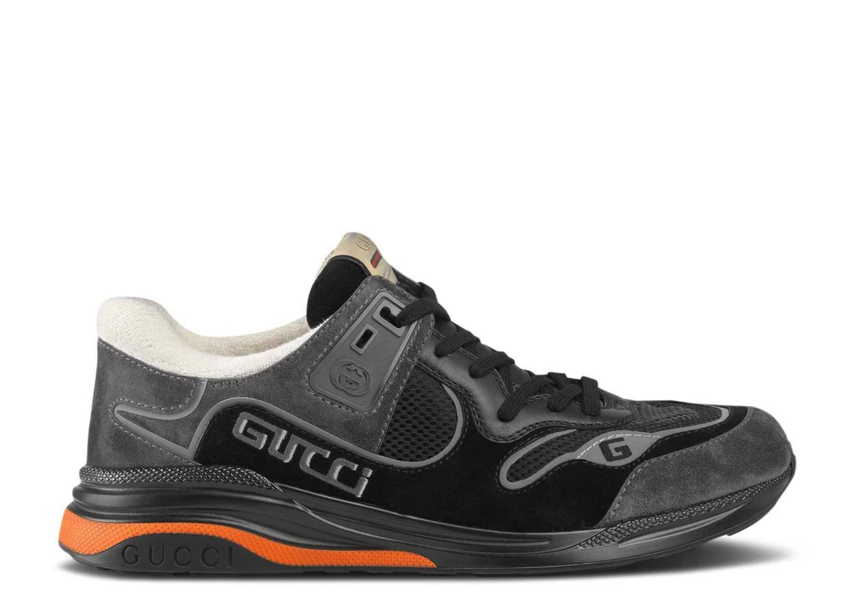 Baskets homme Gucci Z3183 Ultrapace en daim noir pointure 8,5 G / 9 US