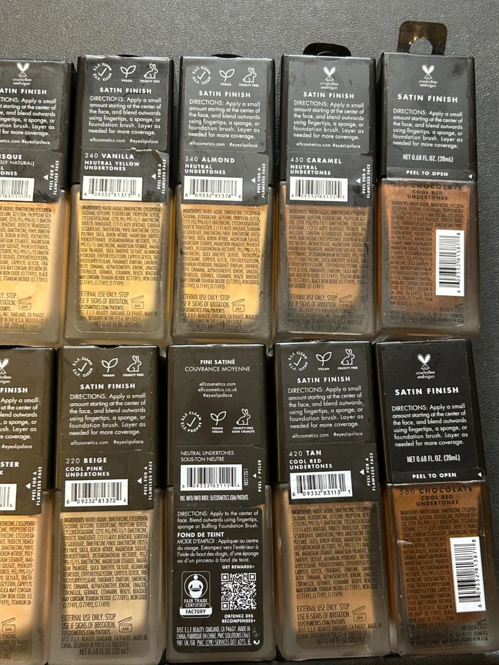 ELF Flawless Finish Foundation, Oil-Free Satin Finish, Medium Coverage, 0.68 oz. - Image 4 of 4