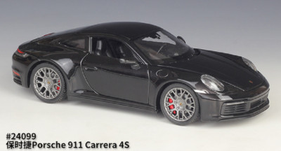 ミニカー Welly Porsche 911 (991) Carrera S 1/18 Welly 1:24 Porsche 911 (991) Carrera S 黒 24040bk モデル 車