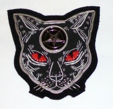Midnight Satanic Black Cat Baphomet Occult Seance Halloween Witch 666 Patch 13 X