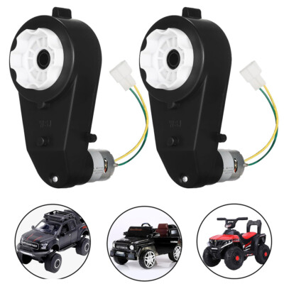 #ad 1 Pair 12V Power Wheels Gearbox 35000rpm Motor for Electric Car Kids Ride On Car $32.99