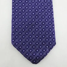 Mark Nordstom Tie Purple Geometric Silk Necktie  Men's Classic