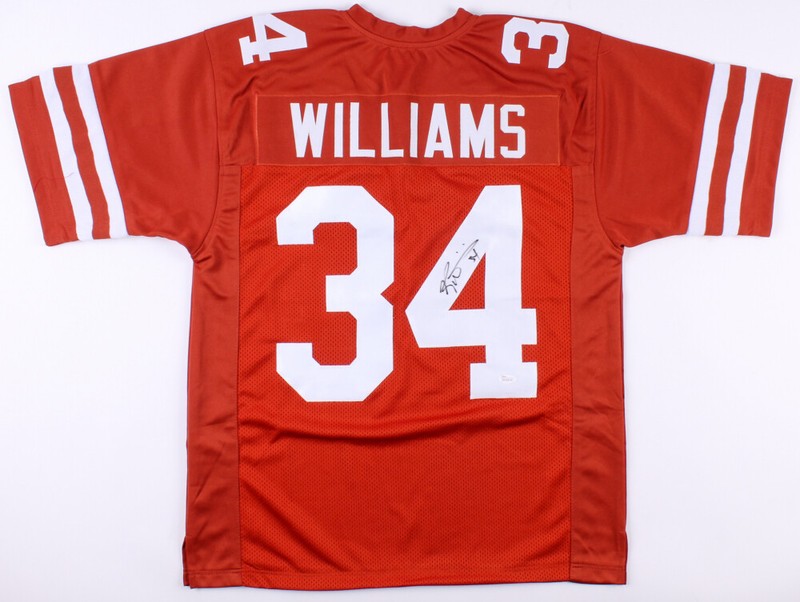 Ricky Williams Signed Texas Longhorns Jersey (JSA COA) 1998 Heisman Trophy 