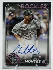 2024 Topps Chrome Coco Montes #RA-CMO Rookie Autographs *On Card Autograph* RC