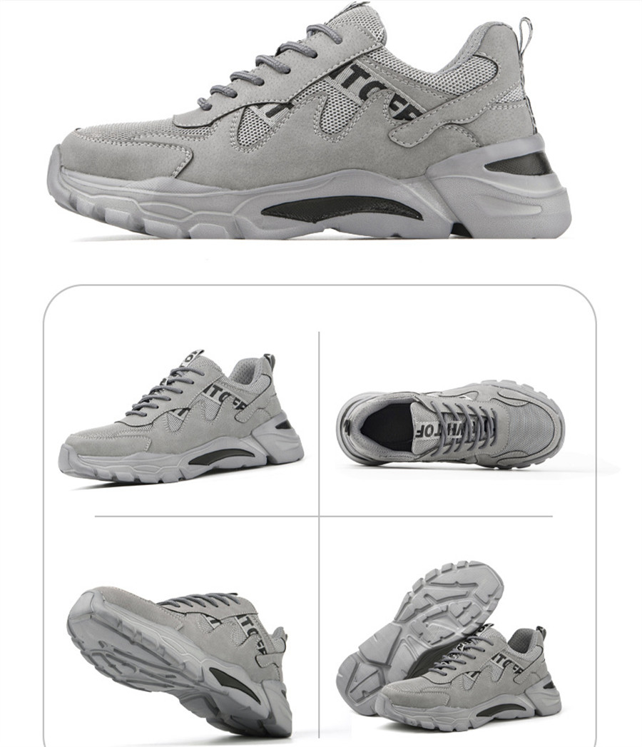 Scarpe Antinfortunistiche Uomo Leggere Cappuccio Acciaio S3 Sport Sneaker G38-46 foto 3