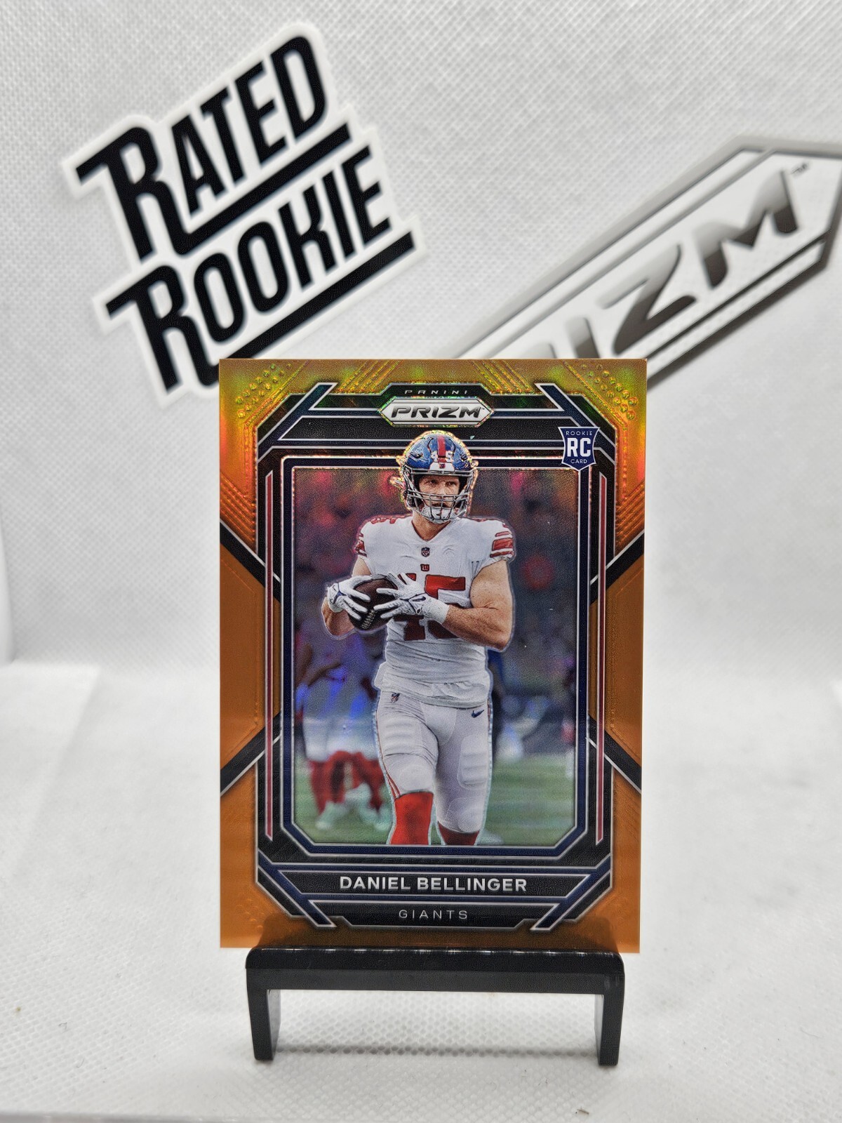 Daniel Bellinger 2022 Prizm #364 Orange Prizm /249 SP Rookie RC New York Giants