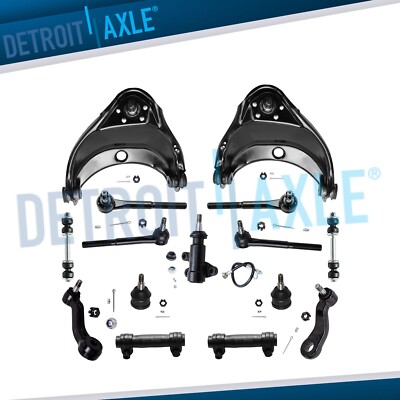 2WD Front Upper Control Arms Tie Rods Suspension Kit for Chevy GMC C1500 C2500