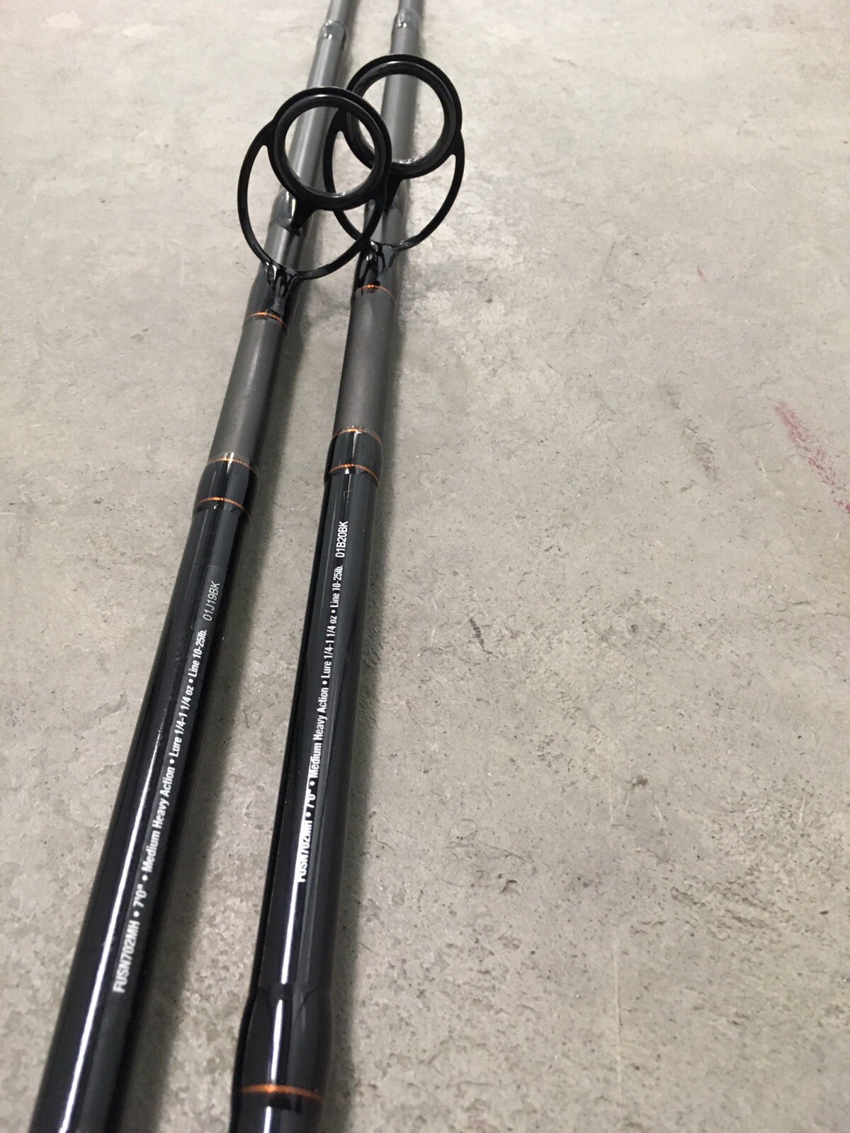 3 Berkley Fusion 7' Spinning Rods MH Saltwater Catfish 1025lb Big Game