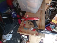 Kingman Spyder Shutter Red 68 cal Semi Auto Paintball Gun Marker As is shown w4a