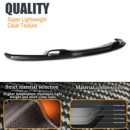 For BMW 3Series F30 F31 320i M Sport 12-18 Carbon Fiber Front Bumper Lip Spoiler - Bild 7 von 11