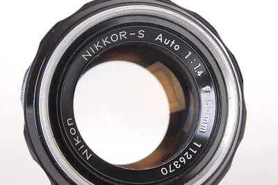 NIKON Nikkor-S Auto 50mm f1.4 1:1.4 Non Ai Lens w/Caps Good Clean