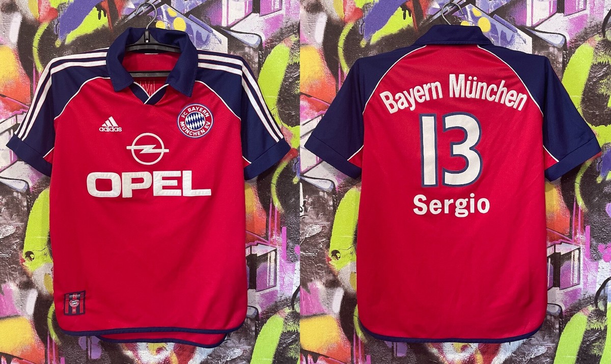 Bayern Munich FC Sergio #13 2000 2001 Home Football Soccer