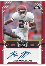 2022 Leaf Draft Football ARC Red Auto Jase McClellan RC Alabama 