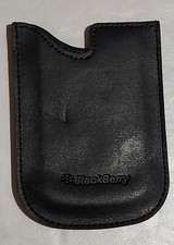 Vintage Blackberry Black Leather Case Belt Holder