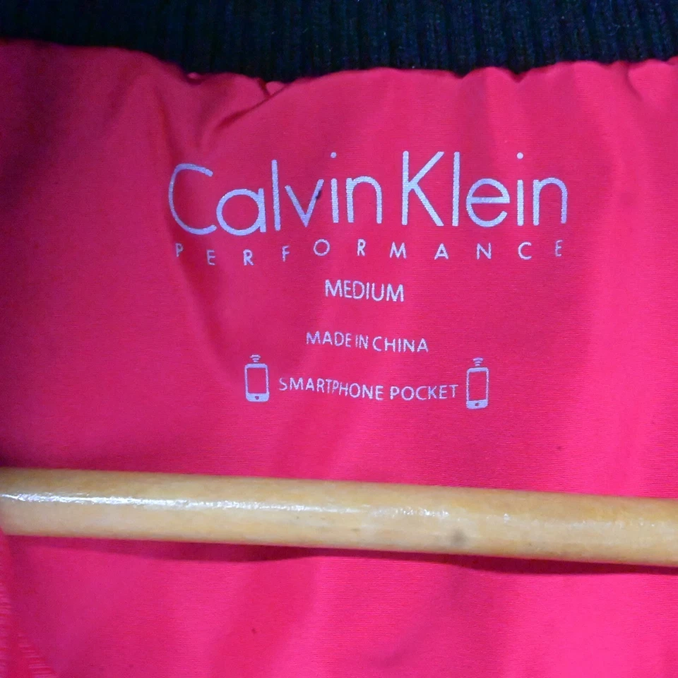Calvin Klein Medium Red Performance Zip Up Quilted Puffer Warm Winter Fall Vest - Image 2 of 4