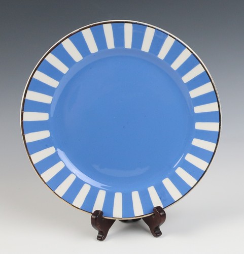 Set of 8 Sarreguemines FOX TROTT French Art Deco 8" Dessert Plates Fox-Trott - Picture 4 of 12
