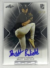 2021 LEAF PERFECT GAME BRETT BARFIELD BLACK PAPER AUTO # 36/50