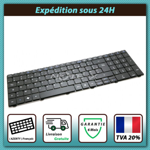Keyboard Genuine for Acer Aspire V104702AK3 FR PK130C91113 French Azerty New - Afbeelding 1 van 2