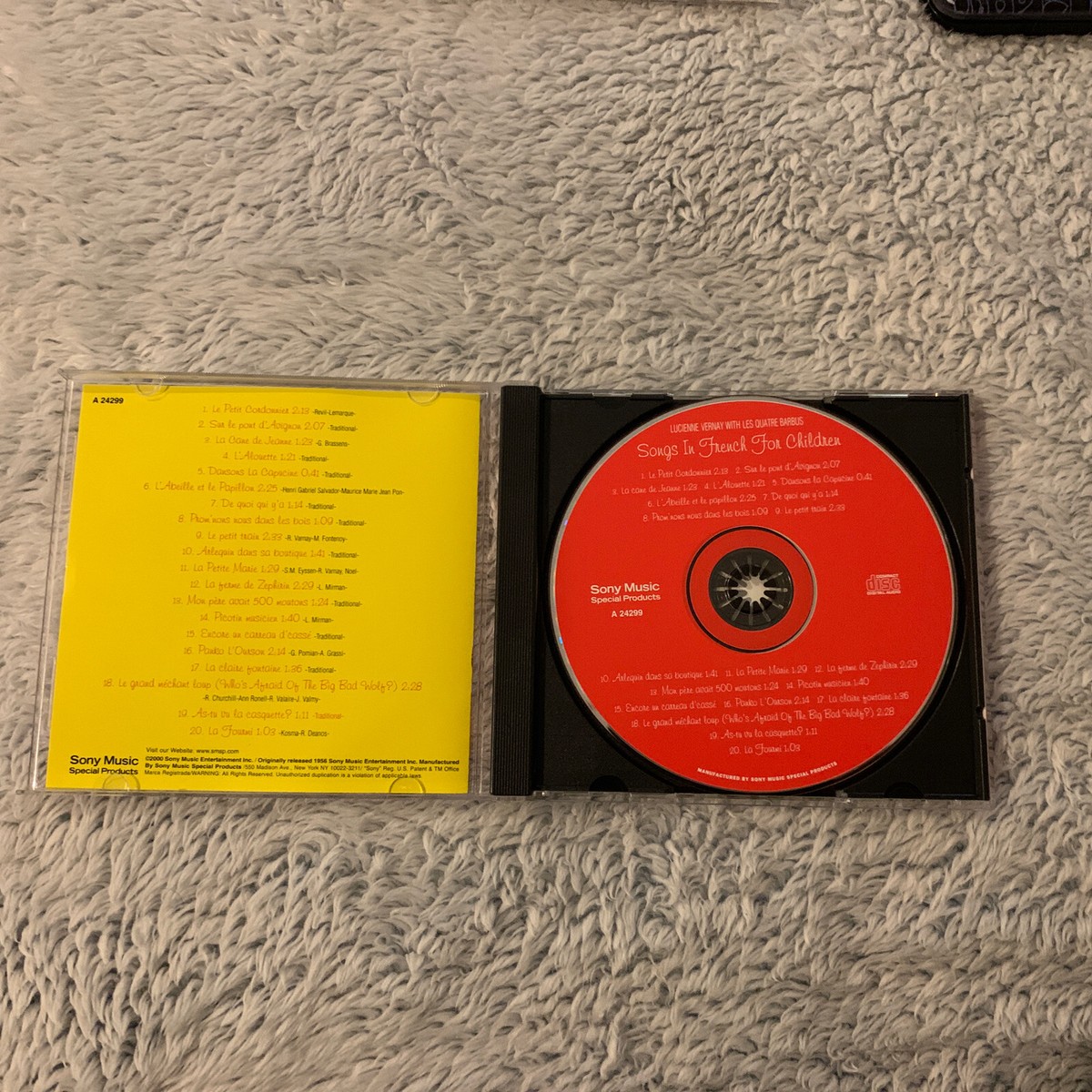 Songs In French For Children by Lucienne Vernay (CD, 2001