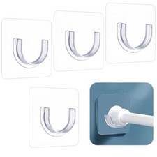 Adhesive Shower Curtain Rod Holder Shower Curtain Holder No Drilling