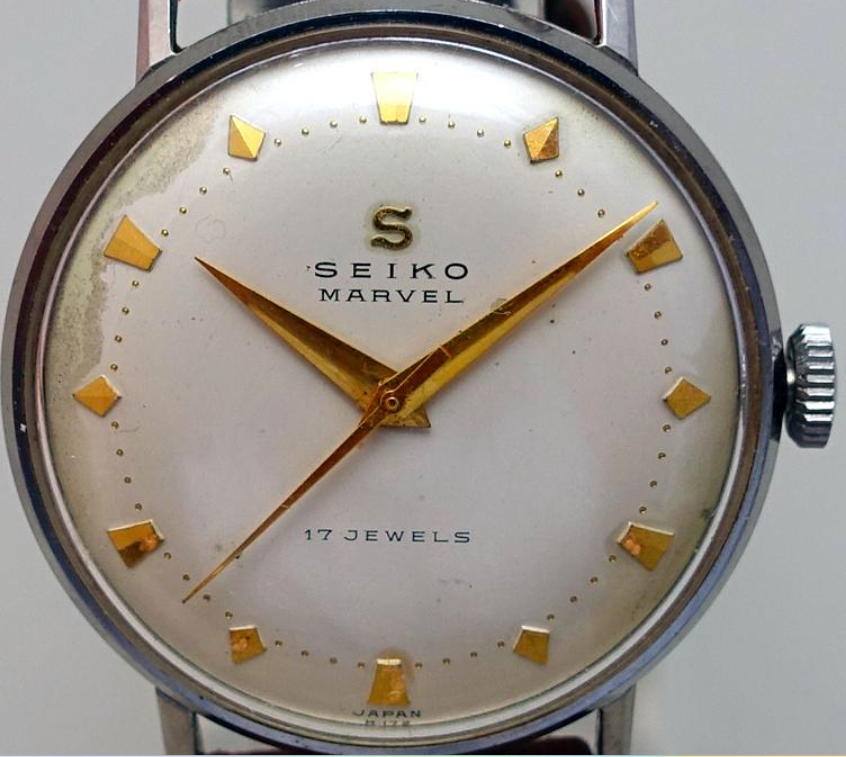 Seiko Marvel Vintage Handwind Watch Cal 14012 17 Jewels Stainless
