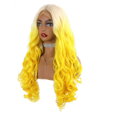 yellow lace frontal