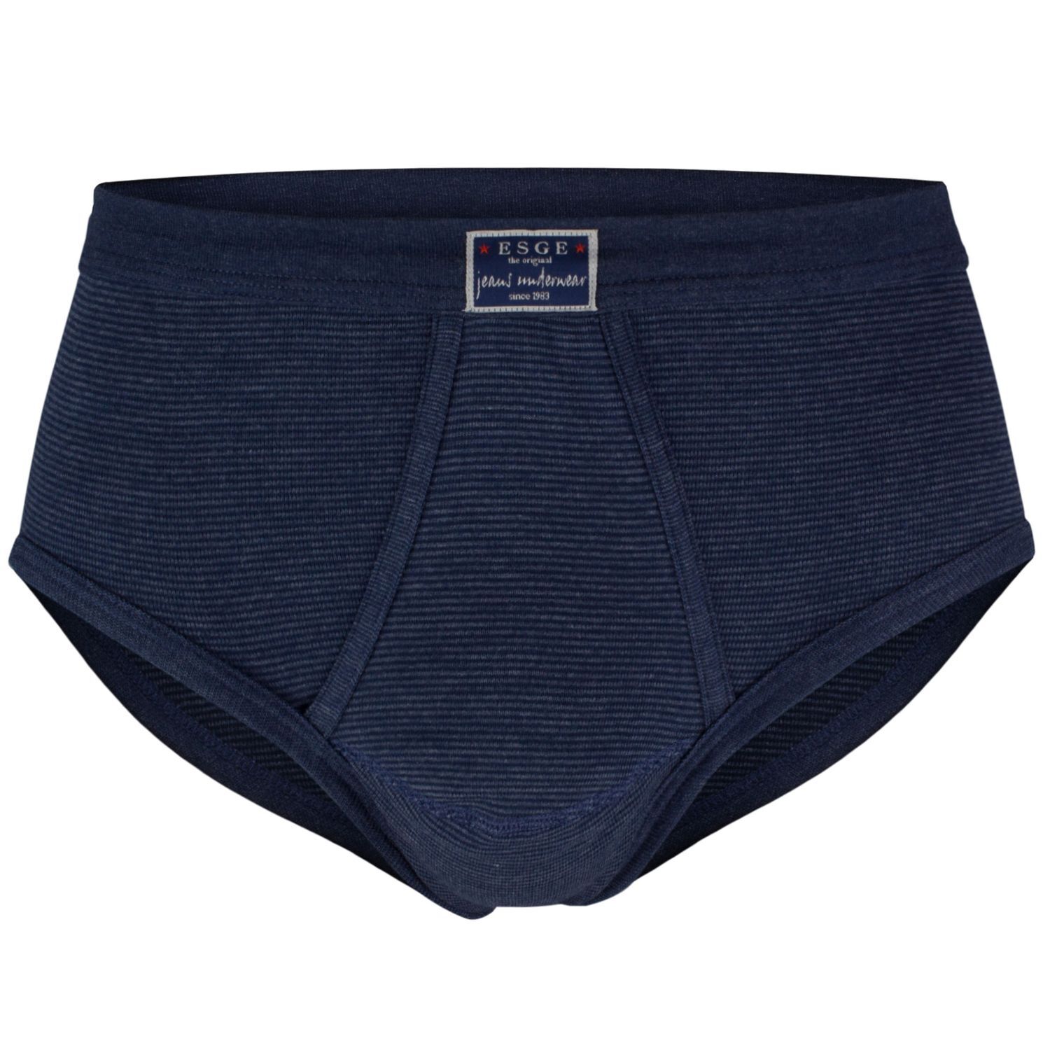 ESGE Herren Unterhemd Ringel - 5er Pack Sportliche Feinripp Wäsche