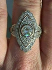 Antique 4.15Ct Round Lab-Created Vintage Art Deco Engagement Ring 14K W/Gold Fn
