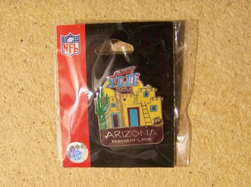Super Bowl 42 XLII logo Adobe house lapel pin - Picture 2 of 3