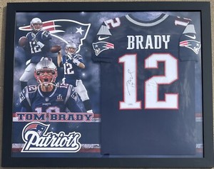 tom brady framed jersey