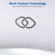 Anti Slip Bathtub Pillow With PVC Air Bags Bathroom Bath Cushion White Color