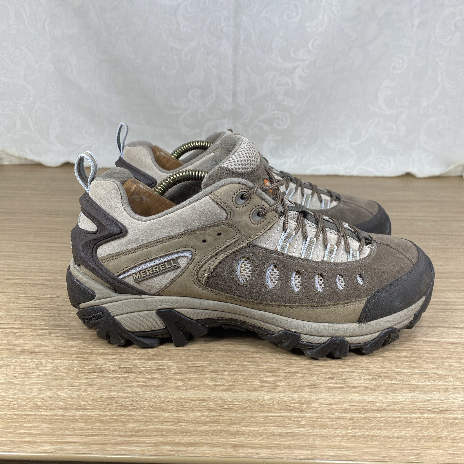 Scarpe da trekking Merrell Kinetic Brindle impermeabili leggere marrone 9 5 donna