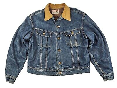 Vintage 60s lee storm rider 101-LJ wool lined denim jacket Men's Size 46  REG | eBay