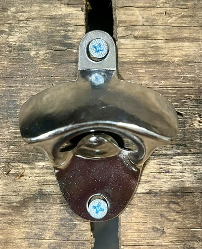 Wall Mount Bottle Opener w/ Hardware - Picture 3 of 4
