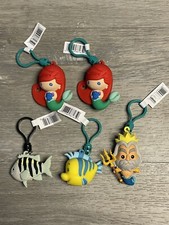 Disney Ariel Princess 3D Figural Bag Clip Series 25 The Little Mermaid Lot - NEW