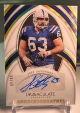 2022 Panini Immaculate Football, Jeff Saturday #IMG-JSA, 34/49, Greatness,👀🔥