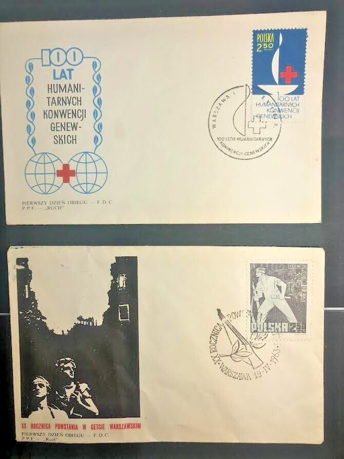 Polish stamps FIRST DAY COVER W-wa 1963