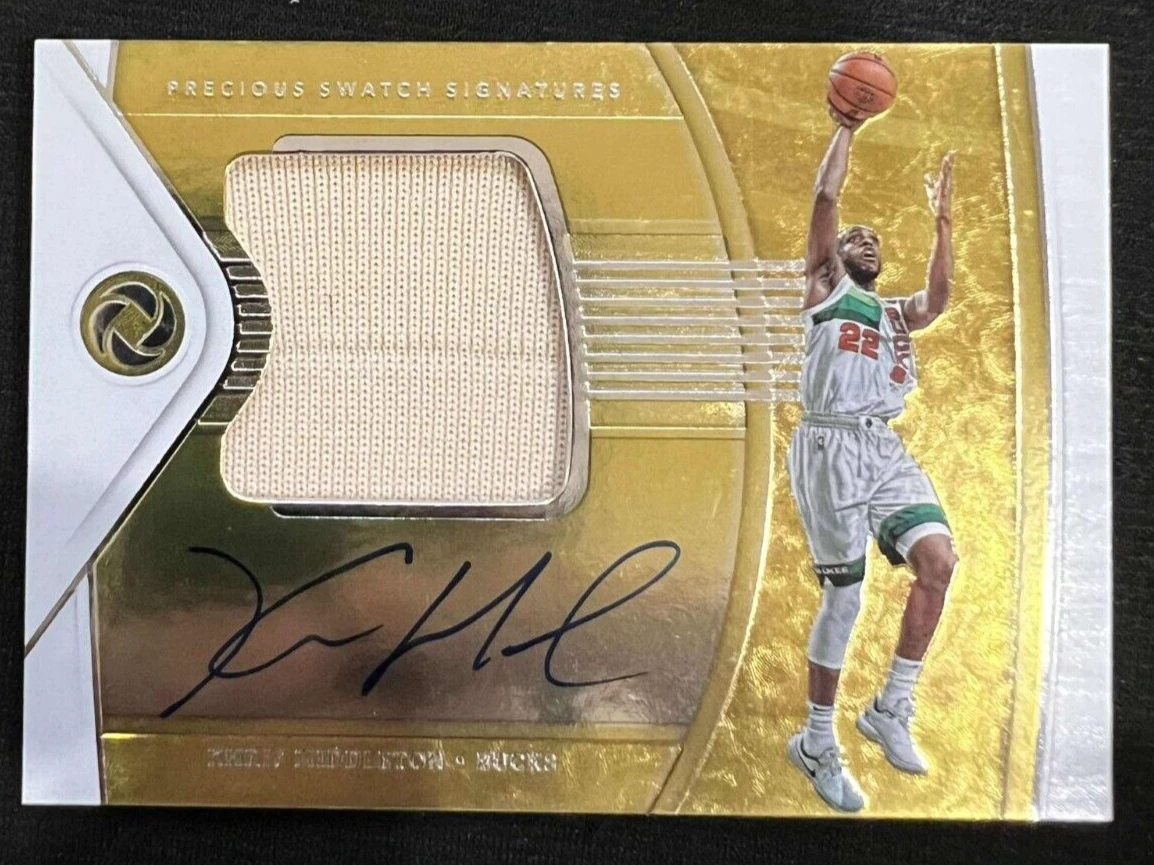 Panini Khris Middleton Basketball Autographed Sports Trading Cards