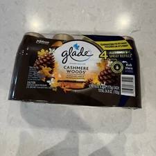 Glade Automatic Spray Air Freshener Refills - Cashmere Woods 6.2oz 4-Pack